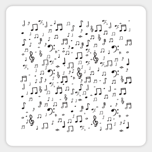 Music note pattern Sticker